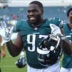 Oct 13, 2024; Philadelphia, Pennsylvania, USA; Philadelphia Eagles defensive tackle Moro Ojomo (97) walks off the field after win against the Cleveland Browns at Lincoln Financial Field.