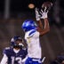 Nov 1, 2024; East Hartford, Connecticut, USA; Georgia State Panthers wide receiver Ted Hurst (16) makes the catch against the Connecticut Huskies in the second half at Rentschler Field at Pratt & Whitney Stadium.