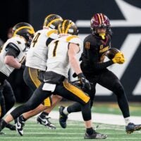 Glassboro #0 Xavier Sabb during the NJSIAA Group 1 championship game against Cedar Grove on Friday, Nov. 29, 2024, at MetLife Stadium, East Rutherford, NJ.