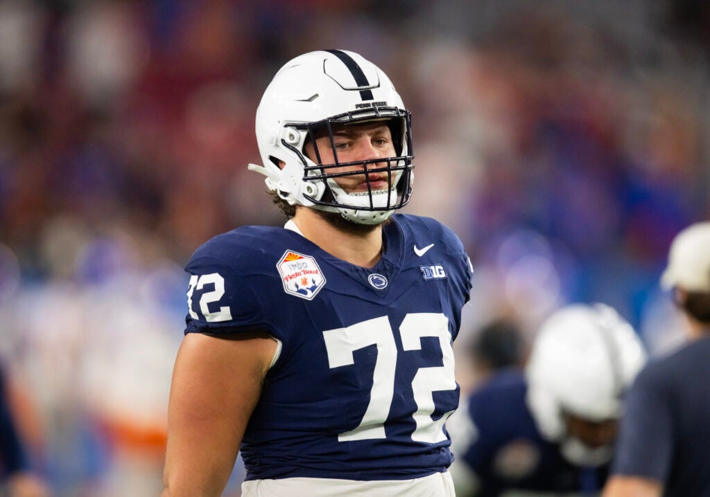Colts sign former Penn State offensive lineman Nolan Rucci following the 2026 NFL Draft.