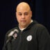 Feb 25, 2025; Indianapolis, IN, USA; Pittsburgh Steelers general manager Omar Khan speaks during the NFL Scouting Combine at the Indiana Convention Center.