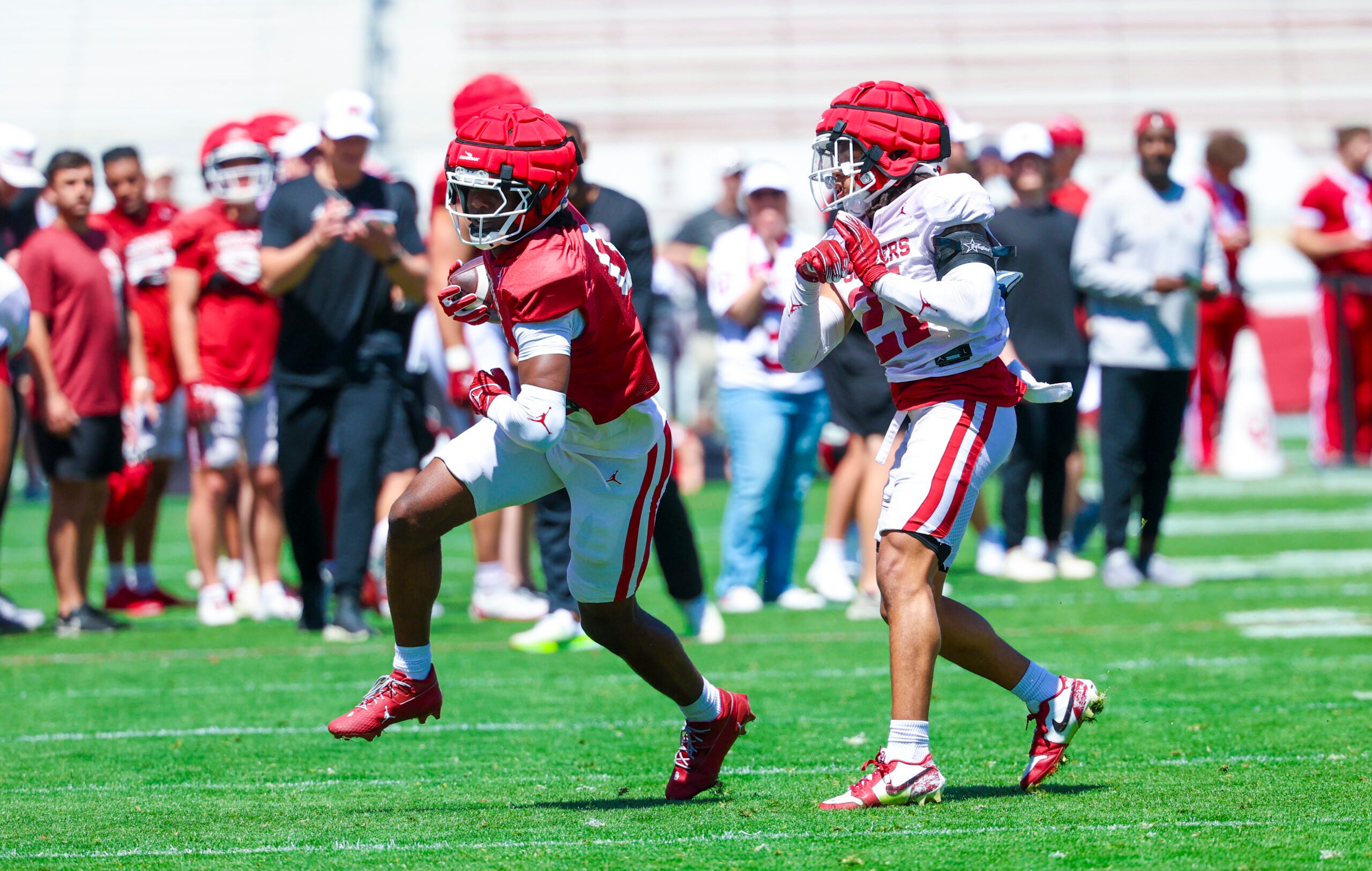 Oklahoma Sooners wide receiver Manny Choice spring football practice