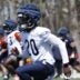 May 9, 2025; Lake Forest, IL, USA; Chicago Bears defensive back Zah Frazier (20) warms up during the Rookie Minicamp at Halas Hall.