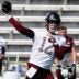 Missouri State quarterback Jacob Clark starts to throw a pass during the Bears' football practice on Friday, Aug. 8, 2025, at Plaster Stadium.