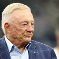 Aug 16, 2025; Arlington, Texas, USA; Dallas Cowboys owner Jerry Jones before the game against the Baltimore Ravens at AT&T Stadium.