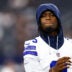Aug 22, 2025; Arlington, Texas, USA; Dallas Cowboys wide receiver George Pickens (3) before the game against the Atlanta Falcons at AT&T Stadium.