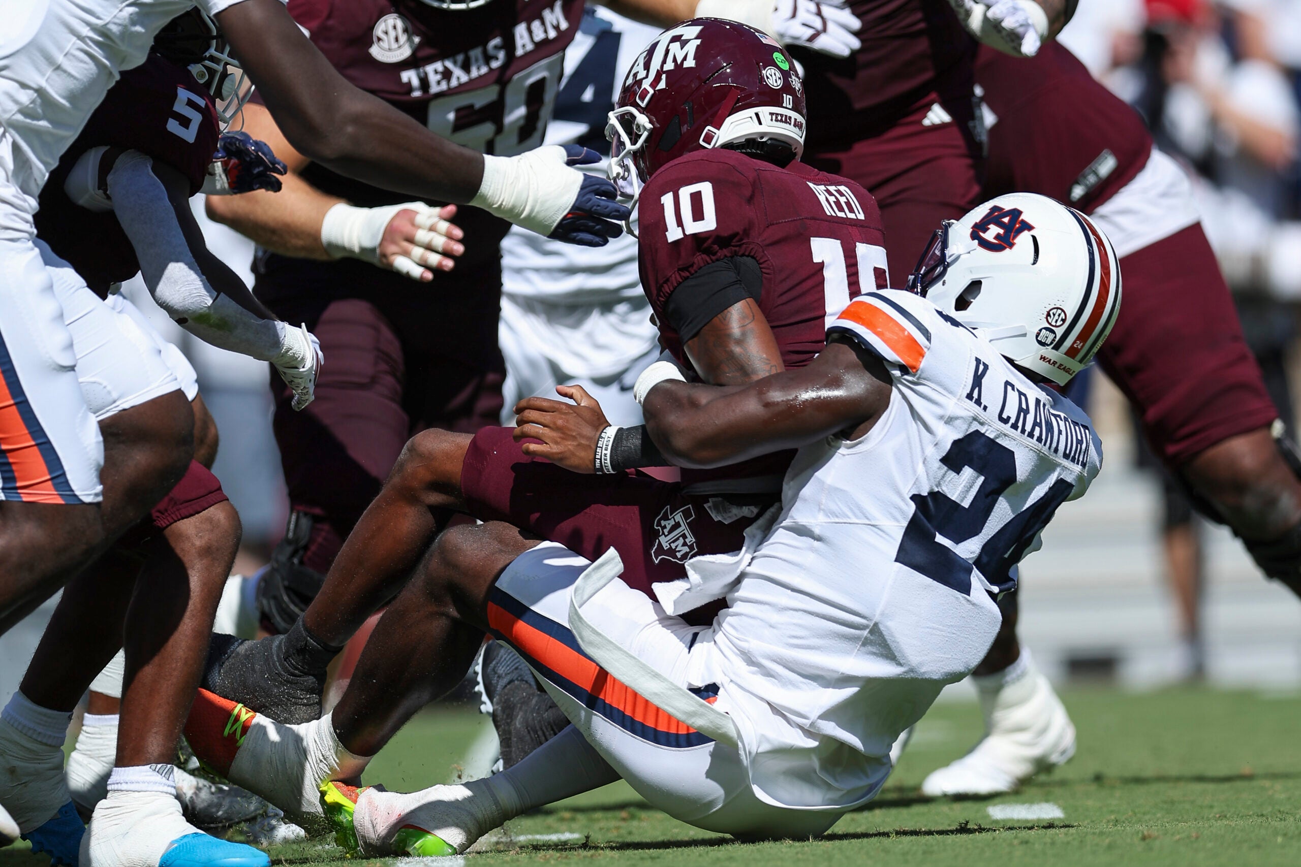 Las Vegas Raiders defensive end edge rusher Keyron Crawford Auburn 2026 NFL Draft