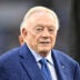 Arlington, Texas, USA; Dallas Cowboys owner Jerry Jones looks on before the game against the Green Bay Packers at AT&T Stadium.