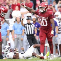 Arkansas Razorbacks linebacker Xavian Sorey Jr. UDFA Las Vegas Raiders