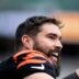 Cincinnati Bengals guard Lucas Patrick (62) smiles before the NFL football game between Chicago Bears and Cincinnati Bengals at Paycor Stadium in Cincinnati on Nov. 2, 2025.