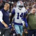 Nov 3, 2025; Arlington, Texas, USA; Dallas Cowboys safety Markquese Bell (14) walks off the field after an apparent injury in the second half against the Arizona Cardinals at AT&T Stadium.
