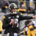 Nov 16, 2025; Pittsburgh, Pennsylvania, USA; Pittsburgh Steelers quarterback Will Howard (18) warms up before a game against the Cincinnati Bengals at Acrisure Stadium.