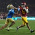 Nov 29, 2025; Los Angeles, California, USA; Southern California Trojans wide receiver Makai Lemon (6) carries the ball against UCLA Bruins defensive back Andre Jordan Jr. (2) in the second half at United Airlines Field at Los Angeles Memorial Coliseum.