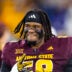 Nov 28, 2025; Tempe, Arizona, USA; Arizona State Sun Devils offensive lineman Max Iheanachor (58) against the Arizona Wildcats during the 99th Territorial Cup at Mountain America Stadium.