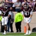 Dec 20, 2025; College Station, TX, USA; Texas A&M Aggies tight end Nate Boerkircher (87) and wide receiver KC Concepcion (7) line up during the first half against the Miami Hurricanes at Kyle Field.