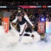 Dec 20, 2025; Chicago, Illinois, USA; Chicago Bears defensive end Montez Sweat (98) runs onto the field during player introductions before the game against the Green Bay Packers at Soldier Field.