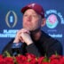 Jan 1, 2026; Pasadena, CA, USA; Alabama Crimson Tide head coach Kalen DeBoer speaks in a press conference after the 2026 Rose Bowl and quarterfinal game of the College Football Playoff at Rose Bowl Stadium.