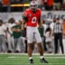 Dec 31, 2025; Arlington, TX, USA; Ohio State Buckeyes linebacker Sonny Styles (0) gets into position during the 2025 Cotton Bowl and quarterfinal game of the College Football Playoff at AT&T Stadium.