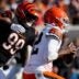 Cincinnati Bengals defensive end Myles Murphy (99) stretches with the team before the NFL game between the Cincinnati Bengals and the Denver Broncos at Paycor Stadium in Cincinnati on Saturday, Dec. 28, 2024.
