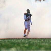 Jan 4, 2026; Cincinnati, Ohio, USA; Cincinnati Bengals cornerback Dax Hill (23) exits the player tunnel during introductions before a game against the Cleveland Browns at Paycor Stadium.
