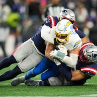 Peter Schrager's new mock draft has the Chargers taking a tackle in the 2026 NFL Draft instead of a proven interior lineman.