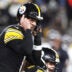 Jan 12, 2026; Pittsburgh, PA, USA; Pittsburgh Steelers quarterback Aaron Rodgers (8) audibles during the second half of an AFC Wild Card Round game against the Houston Texans at Acrisure Stadium.