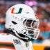 Jan 19, 2026; Miami Gardens, FL, USA; Miami Hurricanes offensive lineman Markel Bell (70) against the Indiana Hoosiers during the College Football Playoff National Championship game at Hard Rock Stadium.