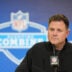 Feb 24, 2026; Indianapolis, IN, USA; Green Bay Packers general manager Brian Gutekunst speaks at the NFL Scouting Combine at the Indiana Convention Center.