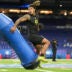 Feb 26, 2026; Indianapolis, IN, USA; Texas A&M defensive lineman Cashius Howell (DL41) during the NFL Scouting Combine at Lucas Oil Stadium.