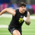 Feb 26, 2026; Indianapolis, IN, USA; Texas Tech linebacker Jacob Rodriguez (LB21) during the NFL Scouting Combine at Lucas Oil Stadium.