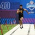 Feb 28, 2026; Indianapolis, IN, USA; Cincinnati wideout Jeff Caldwell (WO13) during the NFL Scouting Combine at Lucas Oil Stadium.