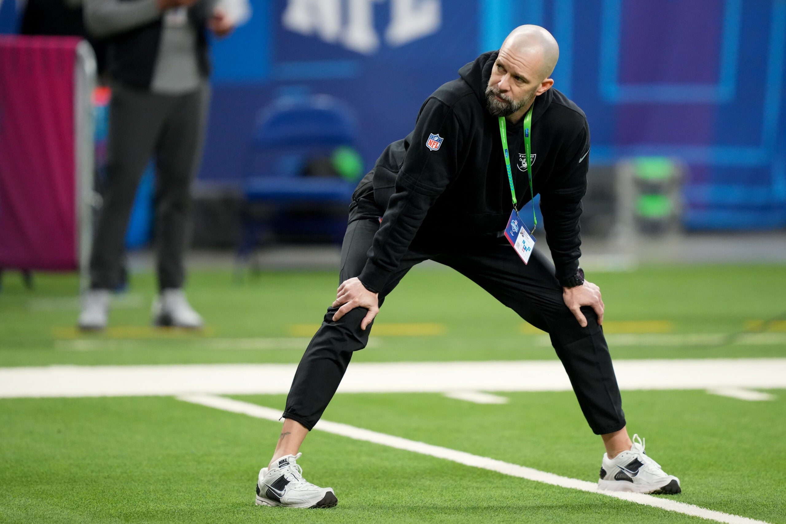 Las Vegas Raiders wide receiver coach position groups top-30 visits pre-draft visit