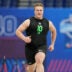 Mar 1, 2026; Indianapolis, IN, USA; Kentucky offensive lineman Jager Burton (OL10) during the NFL Scouting Combine at Lucas Oil Stadium.