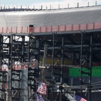 Construction continues at the new Highmark Stadium in Orchard Park on Sept. 7, 2025.