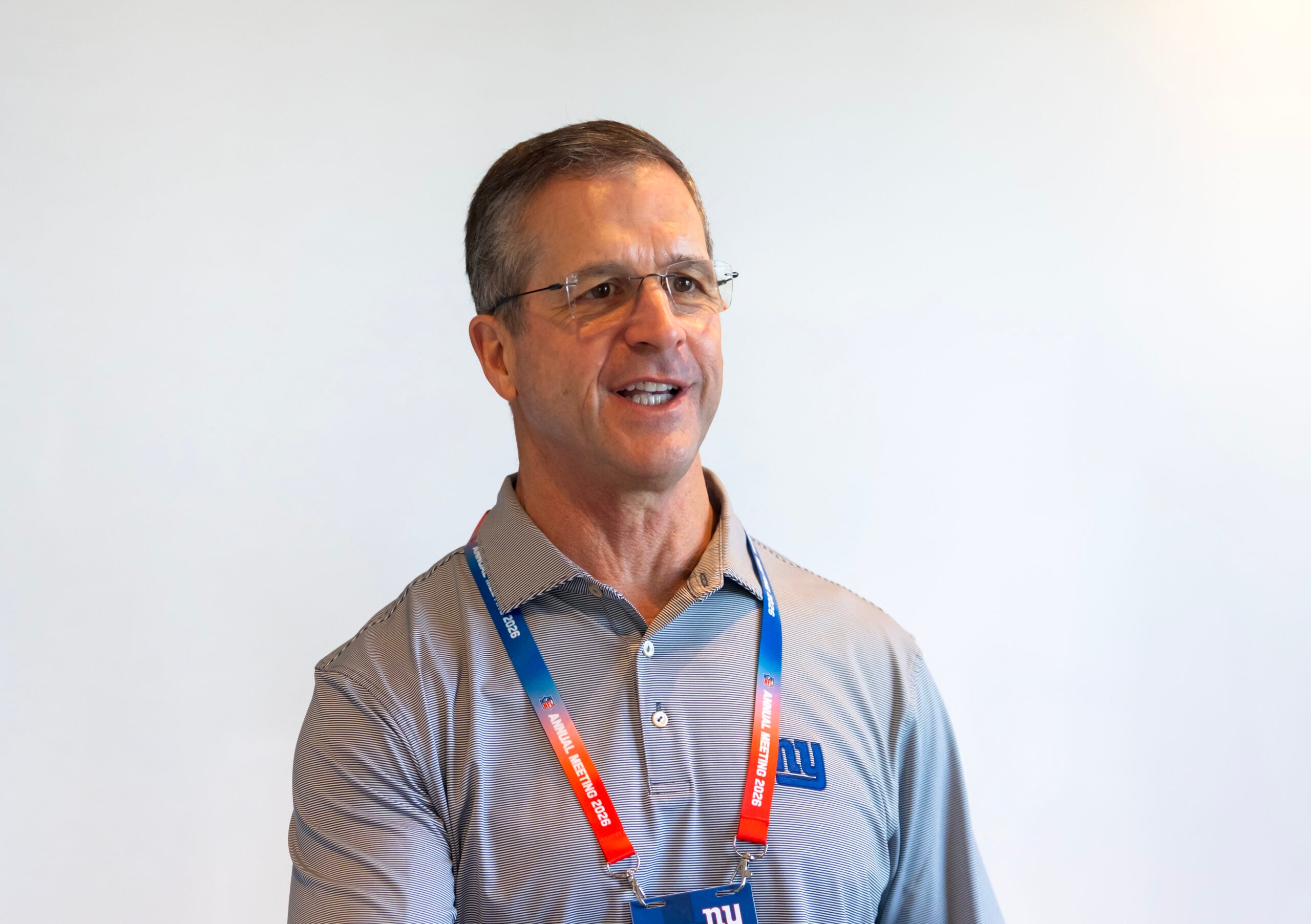 Giants head coach John Harbaugh