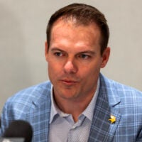 Mar 30, 2026; Phoenix, AZ, USA; Minnesota Vikings head coach Kevin O'Connell during the 2026 NFL Annual League Meeting at the Arizona Biltmore.