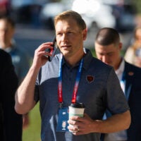 Chicago Bears head coach Ben Johnson during the 2026 NFL Annual League Meeting at the Arizona Biltmore.