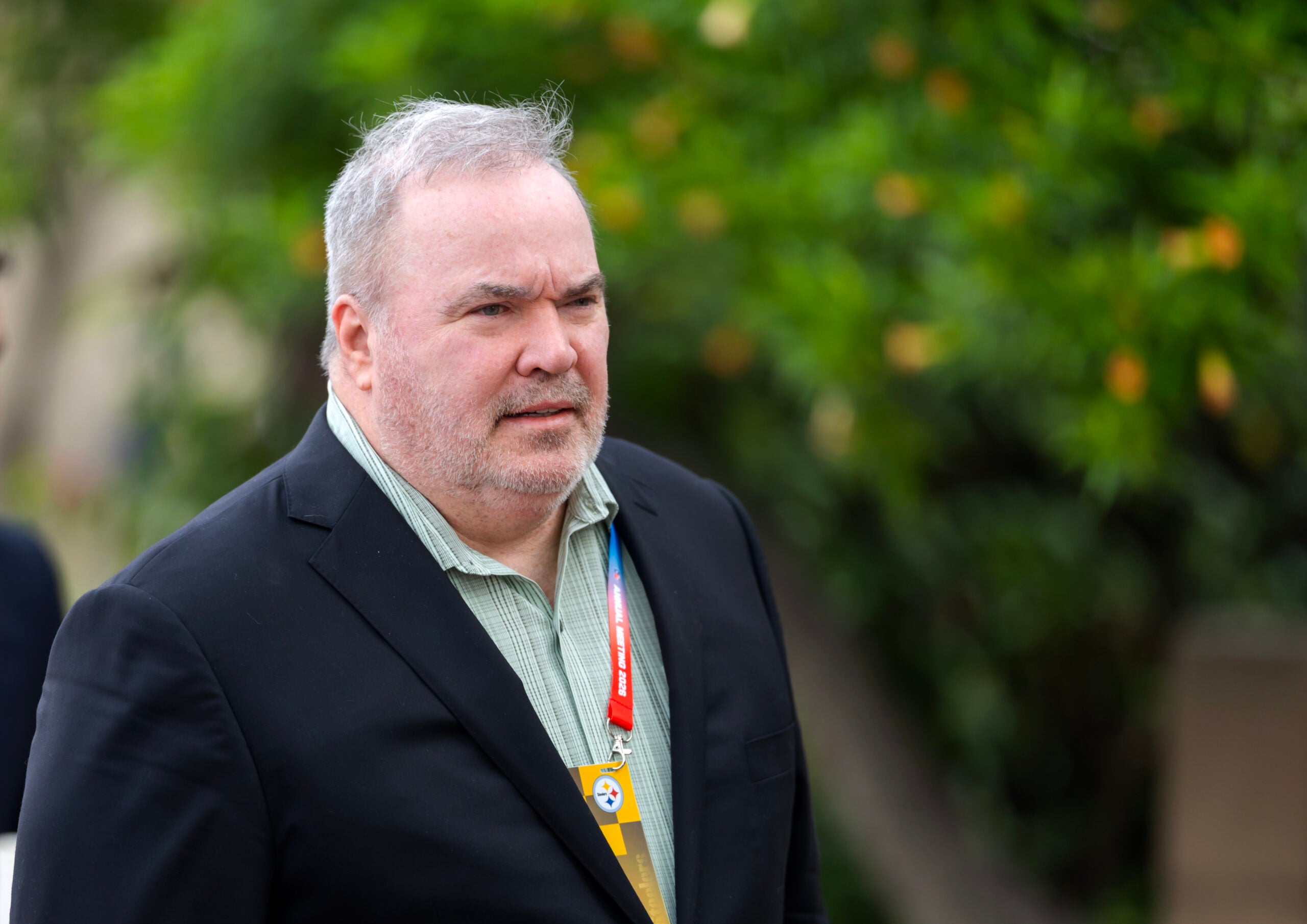 Mar 31, 2026; Phoenix, AZ, USA; Pittsburgh Steelers head coach Mike McCarthy during the 2026 NFL Annual League Meeting at the Arizona Biltmore.