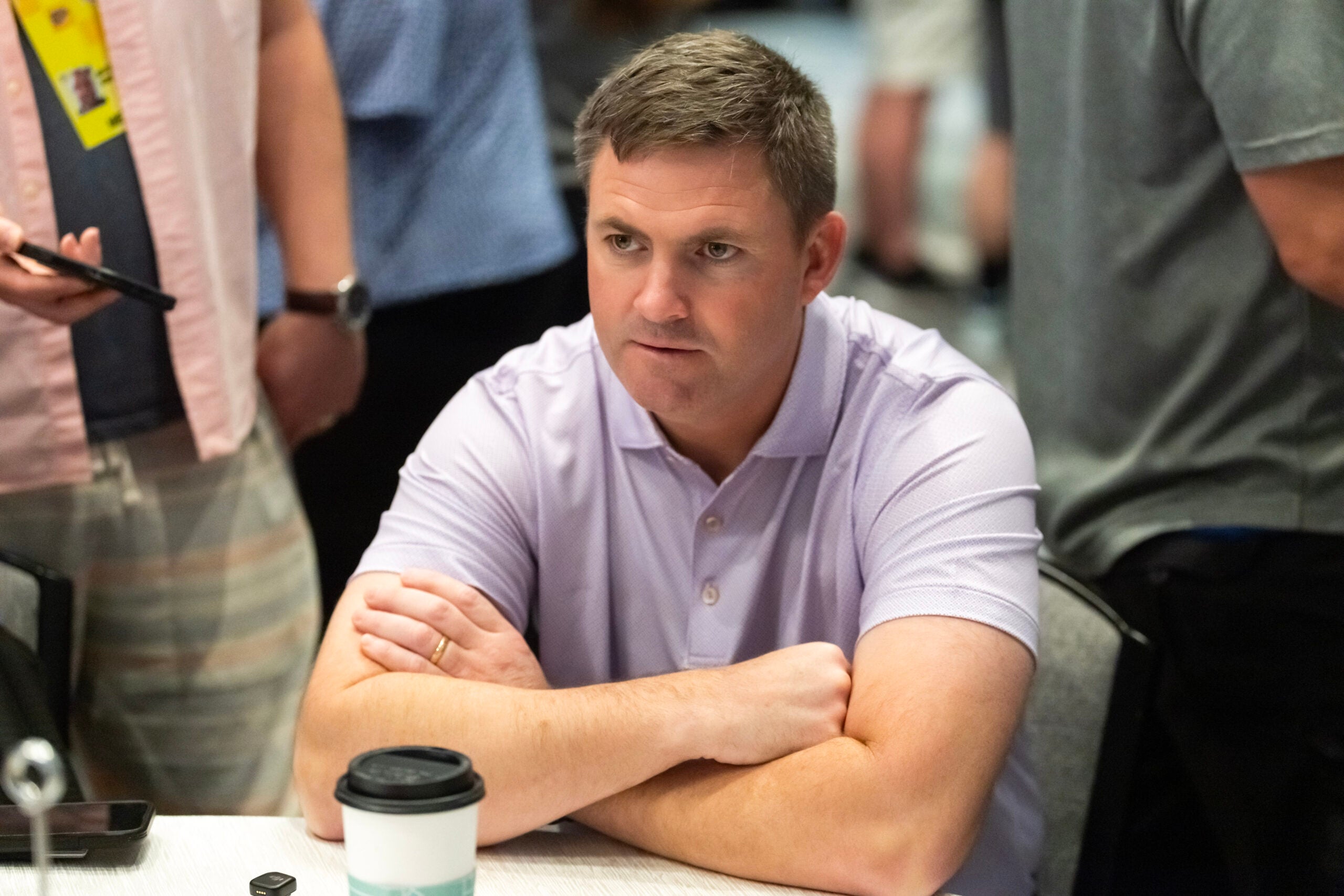 Mar 31, 2026; Phoenix, AZ, USA; Cincinnati Bengals head coach Zac Taylor during the 2026 NFL Annual League Meeting at the Arizona Biltmore.