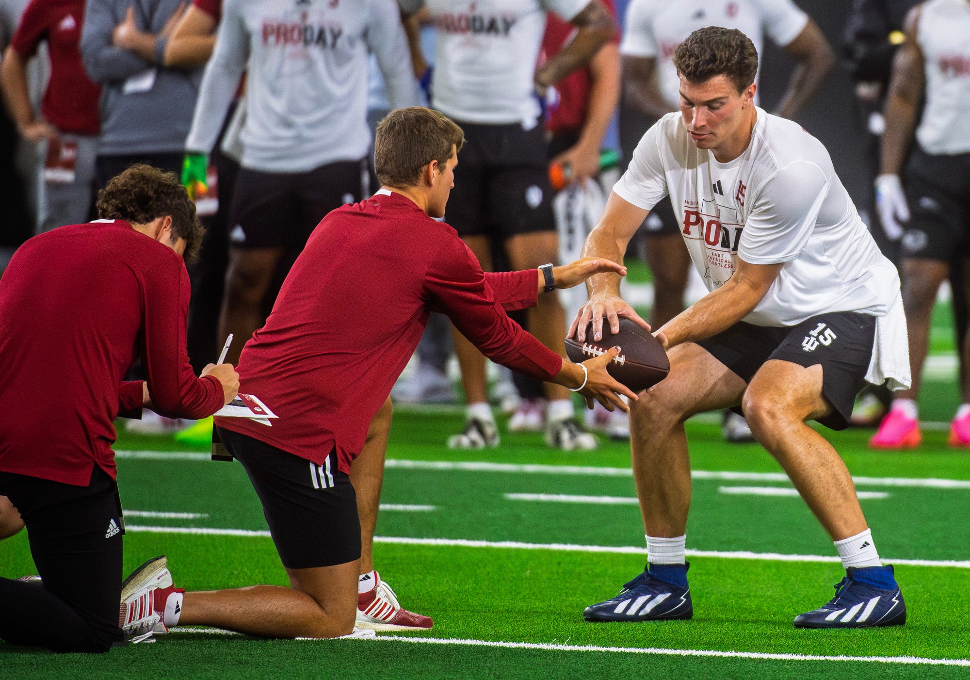 Indiana Hoosiers quarterback Fernando Mendoza Las Vegas Raiders GM Mike Mayock