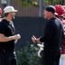 Oklahoma Sooners offensive coordinator Ben Arbuckle freshman quarterback Bowe Bentley