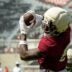 April 11, 2026; Tuscaloosa, AL, USA; Alabama Crimson Tide wide receiver Cederian Morgan (8) makes a catch for a touchdown at Bryant-Denny Stadium during the Alabama A Day scrimmage.