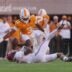 Oct 19, 2024; Knoxville, Tennessee, USA; Alabama Crimson Tide wide receiver Ryan Williams (2) is unable to make a catch while against Tennessee Volunteers defensive back Jermod McCoy (3) during the first quarter at Neyland Stadium.