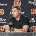 Cincinnati Bengals head coach Zac Taylor speaks with media during the NFL Draft, Saturday, April 25, 2026, at Paycor Stadium in downtown Cincinnati.