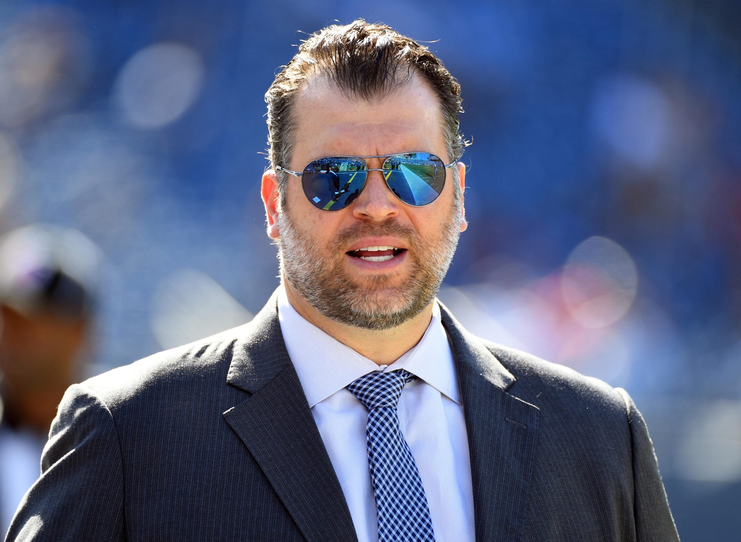Oct 23, 2016; Nashville, TN, USA; Indianapolis Colts general manager Ryan Grigson prior to the Colts game against the Tennessee Titans at Nissan Stadium.