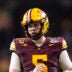 Dec 26, 2025; Phoenix, AZ, USA; Minnesota Golden Gophers quarterback Drake Lindsey (5) against the New Mexico Lobos during the Rate Bowl at Chase Field.