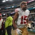 Jan 11, 2026; Philadelphia, PA, USA; San Francisco 49ers wide receiver Jauan Jennings (15) walks off the field after win against the Philadelphia Eagles in an NFC Wild Card Round game at Lincoln Financial Field.