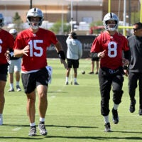 Las Vegas Raiders rookie quarterback Fernando Mendoza