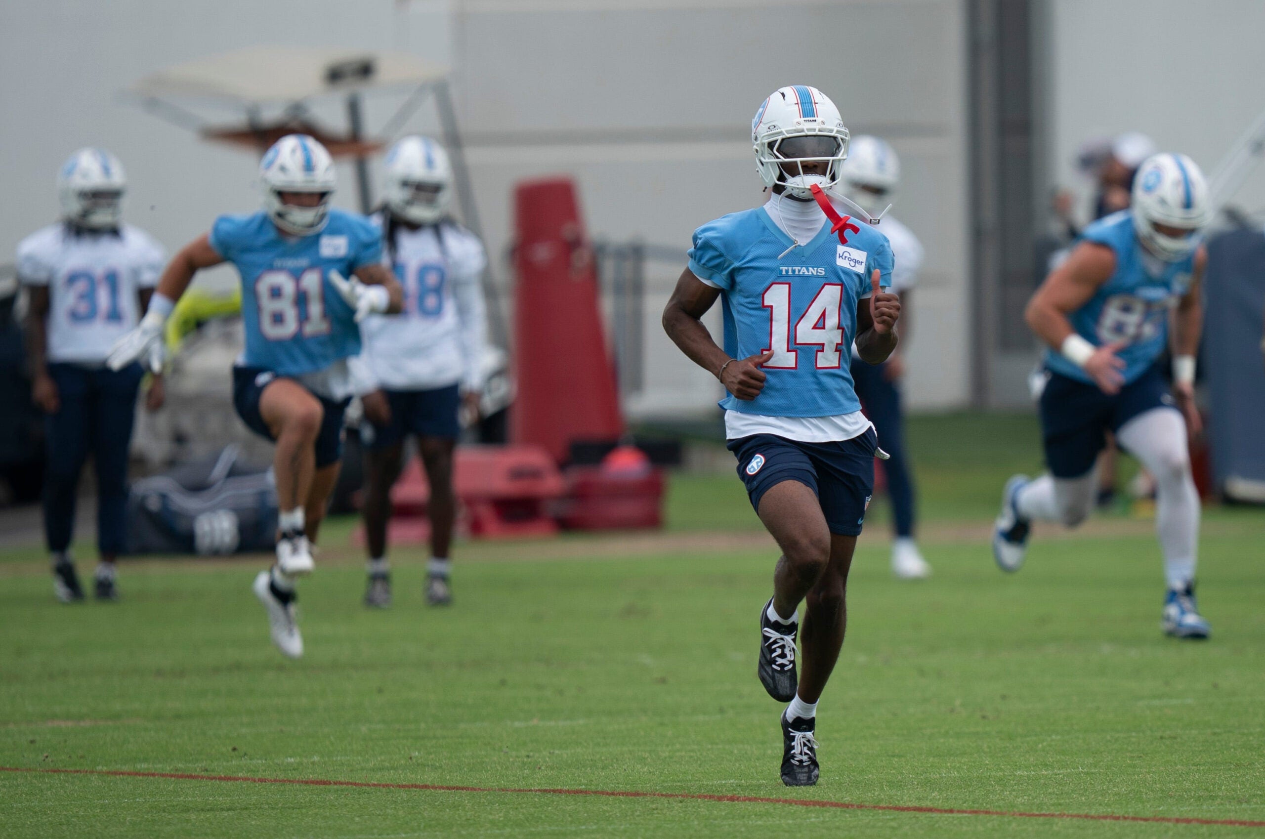 Carnell Tate and the rest of the Titans rookies are impressing, so far.