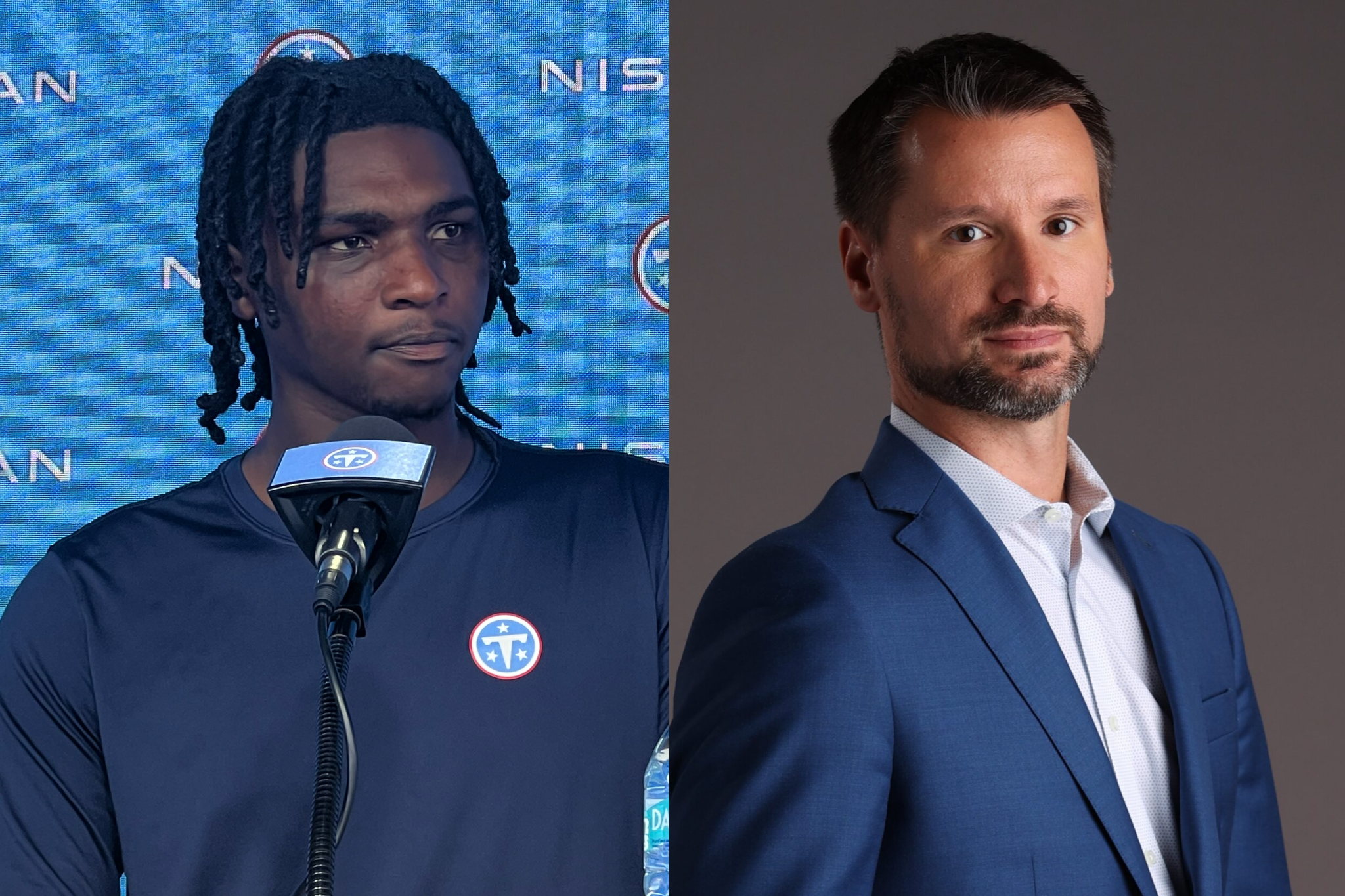 Cam Ward Tennessee Titans 2026 stat projections ESPN Mike Clay